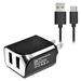 SOGA Rapid Home Travel Wall Charger + Type C USB Adapter for Cell Phones - Motorola Moto Z3 / Moto Z3 Play