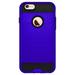 iPhone 6s Case iPhone 6 Case Soft Interior TPU Bumper Hard Shell Solid PC Back Shock-Absorption Skid-proof Anti-Scratch Hybrid Dual-Layer Slim Cover for iPhone 6 6S 4.7 - Blue/ Black