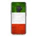 DistinctInk Clear Shockproof Hybrid Case for Samsung Galaxy S9 (5.8 Screen) - TPU Bumper Acrylic Back Tempered Glass Screen Protector - Italy Flag Old Weathered Red White Green - Italy