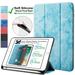 iPad 10.2 Inch 9 8 7 2021 2020 2019 [iPad 9th / 8th / 7th Gen ] A2197 A2270 A2602 Smart Magnetic Trifold Pencil Holder Soft Silicone TPU Back Cover - Sky Blue