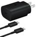 Original Samsung 25W Super Fast Charger And USB C Cable Compatible with Galaxy Book 12 - Samsung wall charger with 25 Watt Super fast charge capability + USB-C to USB-C Cable 3FT