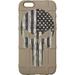 LIMITED EDITION - Authentic Made in U.S.A. Magpul Industries Field Case for Apple iPhone 6 Plus/ iPhone 6s Plus (Larger 5.5 Size) (FDE Punisher (B/W USA Flag)
