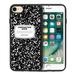 WIRESTER Shockproof Soft Rubber Cover Case for Apple iPhone 7/8 4.7 (NOT FIT Apple iPhone 7 PLUS 2016 5.5 inch or Apple iPhone 8 PLUS 2017 5.5 inch) Black Composition Book