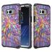 For Samsung Galaxy S8 Plus Case Silicone Dual Layer Protective Shock Proof Case for Galaxy S8 Plus Phone Case Cover for Girl Women - Rainbow Flower