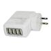 EpicDealz Universal 4 Port Wall USB Travel Home to AC Power Adapter 2.1 Amp Charger For HTC Evo 4G LTE HTC EVO ONE (Sprint) - White