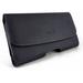 LG G6 Case Premium Leather Pouch Holster Belt Case for LG G6 H870 LG G5 H850 H820 US992 H830 LS992 G5 se H845 LG G4 K10 2017 M250N (Fits w/ Otterbox Symmetry/ Commuter Case On) Black