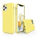 Dteck iPhone 11 Pro Max Case Ultra Slim Fit iPhone Case Liquid Silicone Gel Cover with Full Body Protection Anti-Scratch Shockproof Case Compatible with iPhone 11 Pro Max 6.5 inch Yellow