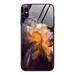 iPhone XS Max (6.5 ) Case Allytech Protective Marble Texture Tempered Glass + TPU Back Cover Shock-Absorbing Bumper Back Cover Case for Apple iPhone XS Max Yellow Marble