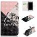 iPhone 6 Case Wallet iPhone 6S Case Allytech [3D Painted] PU Leather Magnetic Folio Cover & Credit Card Slots Pocket Support Kickstand Slim Case for Apple iPhone 6 6S (Pink & Black)