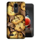 MUNDAZE LG Aristo 3 / 2 / Tribute Dynasty / Zone 4 Chocolate Chip Cookies Design TPU Gel Phone Case Cover