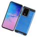 Samsung Galaxy S20 ULTRA (6.9 ) Phone Case Heavy Duty Brushed Texture Hybrid Shock Proof Dual Layer TPU Armor Defender Anti-Slip Grip Protective Rubber Rugged BLUE Cover for Samsung Galaxy S20 Ultra