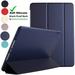 iPad Air 1 2013 9.7 Inch [ Air 1st Gen ] A1893 A1822 A1566 MD785LL/A MD788LL/A MD786LL/A MD789LL/A Smart Trifold Lightweight Soft Silicone TPU Back Case - Navy Blue