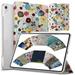 DuraSafe Cases For iPad PRO 12.9 - 3 Gen (Will Not Fit on PRO 12.9 2020) Ultra Slim Clear PC Back Shell Cover Supports Pencil Pair & Charging - Yarn Flowers