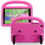 Samsung Galaxy Tab A 8.0 inch 2019 Model Tablet Case For Kids Dteck EVA Foam Lightweight Shockproof Handle Kickstand Protecitve Shell Cover For Galaxy Tab A 8.0 SM-T290 T295 2019 Release Pink