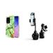 TUFF [Hybrid Series] Slim Case for Samsung Galaxy S20 Ultra Bundle: Impact Resistant Protective Cover with Cup Holder Extendable Neck Quick Release Phone Car Mount and Lens Wipe - Onice Verde Marble