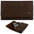 LG L70 Realm Exceed 2 Ultimate 2~ Horizontal Leather Pouch Case Holster- Brown