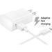 OEM Quick Fast Charger For Samsung Galaxy J3 Apm Prime 2 Cell Phones [Wall Charger + 5 FT Micro USB Cable] - AFC uses dual voltages for up to 50% faster charging! - Bulk Packaging - White