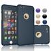 Apple iPhone 6s Case Case For iPhone 6s iPhone 6s Screen Protector Njjex Thin Premium Dual Layer Hard Case For iPhone 6S with Tempered Glass Screen Protector For iPhone 6s 4.7 -Dark Blue