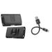 Luxmo Executive Holster Phone Carrying Case (Black) for Samsung Galaxy Note 10 with Mini-Short USB Type-C Charger Cable (4 inches) and Atom Cloth