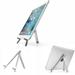 Aluminum Desktop Stand Folding Travel Portable Holder Silver Compatible With LG G Pad X II 10.1 8.0 F2 8.0 7.0 Stylo 4 3 - Motorola Moto Z3 Play Z2 Force Z Force Droid Turbo 2 G6