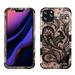 Apple iPhone 11 PRO Phone Case Hybrid Armor [Military Grade] Dual Layer Rugged Rubber Hard Soft TPU Shockproof Defender Protective Cover 2D Design Lace Flower Paisley Phoenix Floral for iPhone 11 Pro