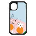 DistinctInk Custom SKIN / DECAL compatible with OtterBox Defender for iPhone 11 Pro (5.8 Screen) - Summer Vibes Bold Flower Pink White Orange