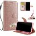 iPhone 6S Case Wallet iPhone 6 Case Allytech Glitter Folio Kickstand with Wristlet Lanyard Shiny Sparkle Luxury Bling Card Slots Slim Cover for Apple iPhone 6 6S (Rosrgold)