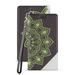 BC Synthetic PU Leather Magnetic Flip Cover Wallet Case and Atom Cloth for Samsung Galaxy J7 Aero (Verizon) - Mandala Green Lace