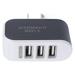 GeweYeeli Universal Candy Color 3 USB Multi-Port Wall Charger US Plug Wall Adapter Cube Block AC 110-220V 5V