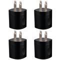 USB Wall Charger Adapter 1A/5V 4-Pack Travel USB Plug Charging Block Brick Charger Power Adapter Cube Compatible with iPhone Xs/XS Max/X/8/7/6 Plus Galaxy S9/S8/S8 Plus Moto LG HTC Google