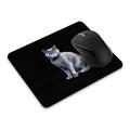 WIRESTER 8.66 x 7.08 inches Rectangle Standard Mouse Pad Non-Slip Mouse Pad for Home Office and Gaming Desk - Watercolor Russian Blue Cat Sitting Down