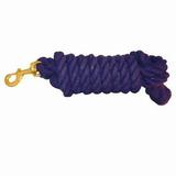 Intrepid International 556013 10 ft. Lead Rope Cotton with Brass Snap Heavy Duty Navy