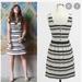 J. Crew Dresses | J Crew Striped Dress | Color: Black/Cream | Size: Xs