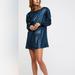 Free People Dresses | Free People Metallic Dress | Color: Blue/Green | Size: Xs