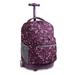 J World Sunrise Rolling Backpack, Garden Purple