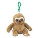 Wildlife Artists Sloth Plush Backpack Clip Toy Keychain 5.5" Stuffed Sloth, Kids Stuffed Animals