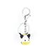 White Black Dangling Cow Head Bells Decor Key Ring Keychain Keyring Keychain