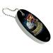 Home of the Free Because of the Brave Purple Heart Eagle American Flag Floating Keychain Oval Foam Fishing Boat Buoy Key Float