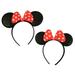 Minnie Mouse Ears - Mommy and Me Set of Minnie Headband, Includes One adult Size and one for Girls ages 2-7