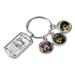 Personalized Pet Mom Photo Key Chain - 3 Charms