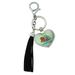 Sesame Street Raised on the Street Chrome Plated Metal Heart Leather Tassel Keychain