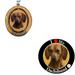 Bundle - 2 Items: Red Dachshund Spinning Keychain and I Love My Magnet