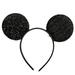 Disney Mickey Mouse Glitter Black Ears Headband