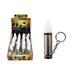 Diamond Visions 08-1462 LED Bullet Novelty Keychain in Assorted Colors (2 Bullet Keychains)