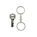 Silver-Tone Detachable Double Split Ring Key Chain KEKC4819