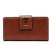 Women's Fossil Brown Tennessee Volunteers Leather Logan RFID Tab Clutch