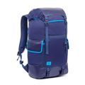 RIVACASE 15.6 Inch Laptop Backpack 25L with Shoulder Strap Light Reflecting Travel Bag Hidden Pockets Rucksack College Student Daypack for Men Women (Blue)