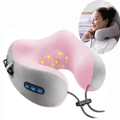 Oreiller de massage électrique multifonctionnel en forme de U masseur de cou portable masseur