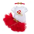 Robe de Baptême pour Petite Fille Tenue de Boutique Vêtements pour le 2ème Anniversaire 2 Ans