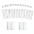 Tubes d'inhalateurs nasaux vides en plastique blanc 50 pièces bâtonnets avec mèches pour huiles